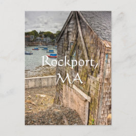 Söt Little Beach Shack Rockport, MORSA Vykort