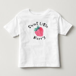 Söt Little Berry Strawberry Småbarn Tshirt T Shirt