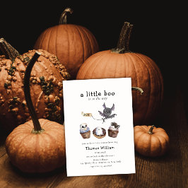 Söt Little Boo Halloween cuppie Baby Shower Inbjudningar