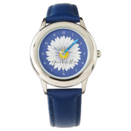 Söt Little Daisy Kids Blue Stainless Steel Armbandsur