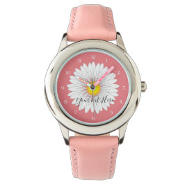 Söt Little Daisy Kids Rosa Stainless Steel Armbandsur