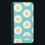 Söt Little Daisy Plånboksfodral För Samsung Galaxy S5<br><div class="desc">Den här artikeln är designad med en söt daisy mönster av Mendi Vernatter som heter "Söt Little Daisys". Daisyn är ljusvita med solskenscentrum som kommer att göra gulten ljusare för alla hem- och kontorsdekorationer. Jag anser också att det skulle vara en söt, personlig och tankfull gåva till vem som helst...</div>