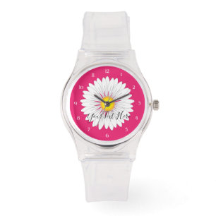 Söt Little Daisy Sporty Rosa Silicone Armbandsur