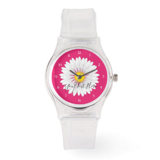 Söt Little Daisy Sporty Rosa Silicone Armbandsur