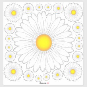 Söt Little Daisy wall Klistermärken
