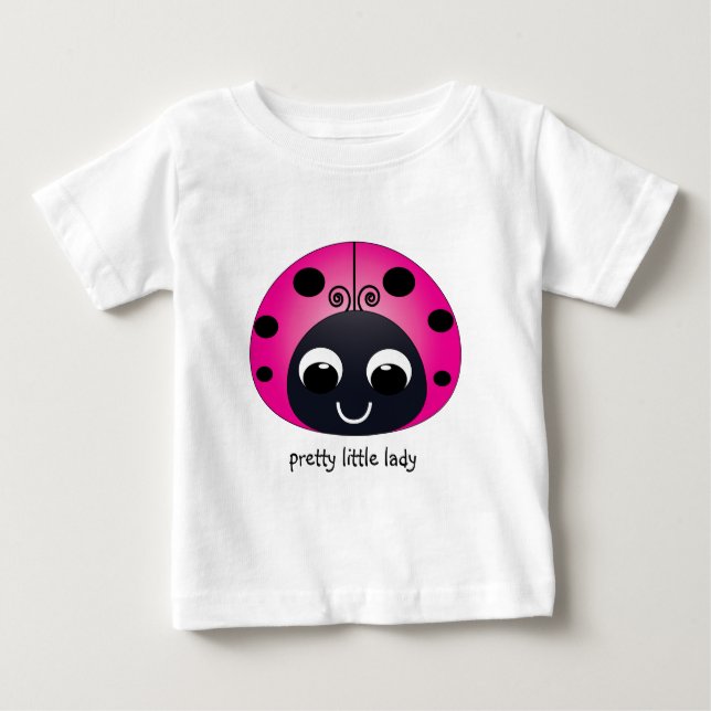 Söt Little Dam Ladybug T-Shirt (Framsida)