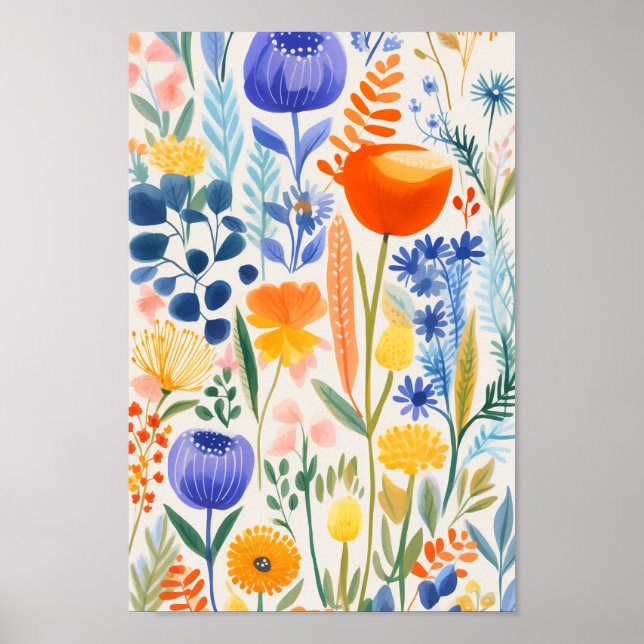 Söt Little Flowers Poster (Framsidan)