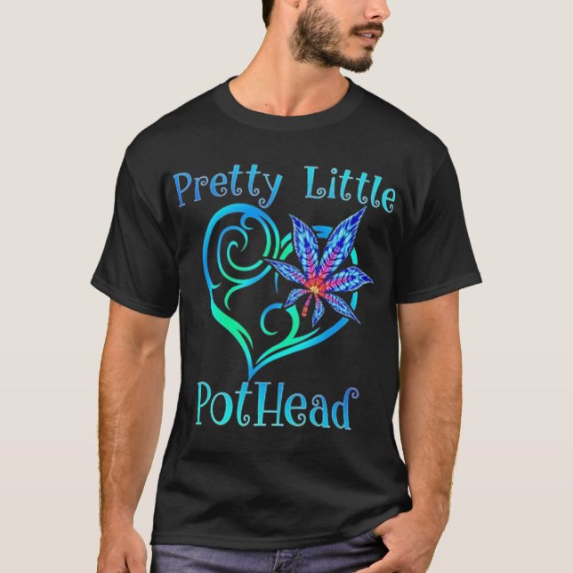 Söt Little Pothead T Shirt (Framsida)