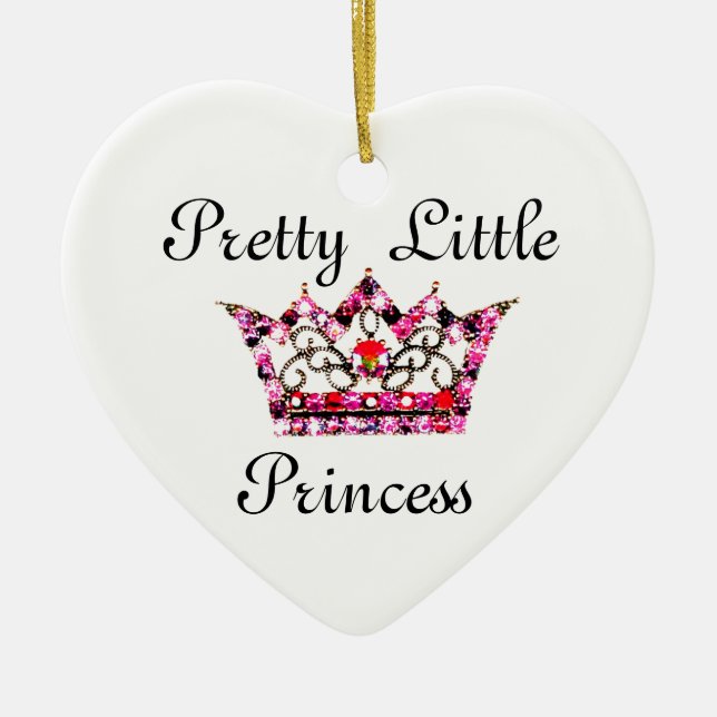 "Söt Little Princess" Tiara Ornament (Framsidan)