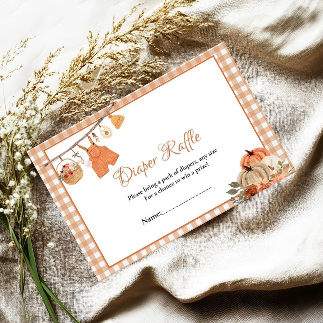 Söt Little Pumpkin Fall baby-blodbegäran Tilläggskort (Skapare uppladdad)