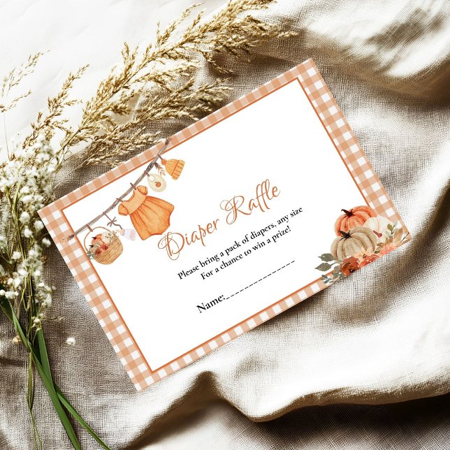 Söt Little Pumpkin Fall baby-blodbegäran Tilläggskort (Skapare uppladdad)