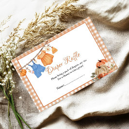Söt Little Pumpkin Fall baby-blodbegäran Tilläggskort