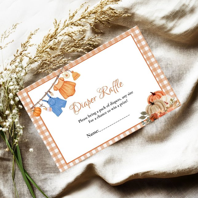 Söt Little Pumpkin Fall baby-blodbegäran Tilläggskort (Skapare uppladdad)
