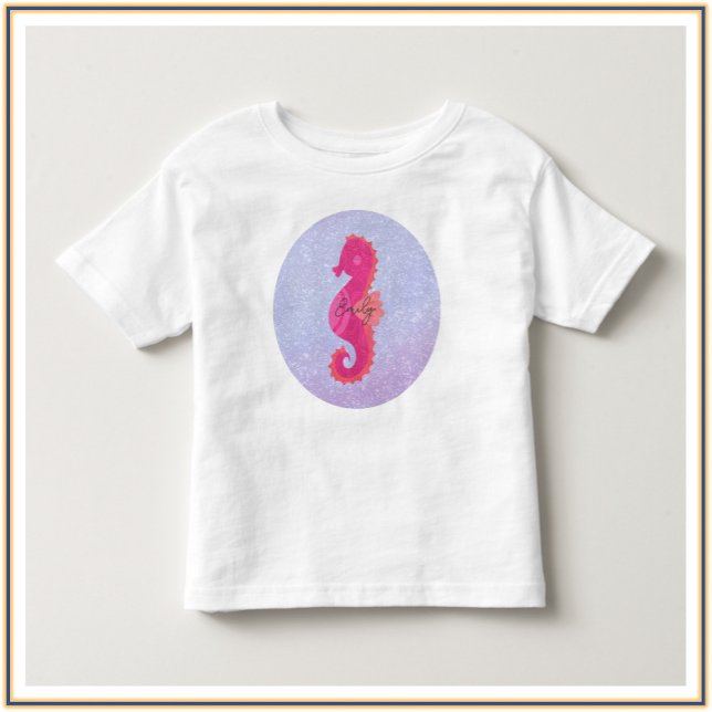 Söt Little Rosa Seahorse T Shirt (Skapare uppladdad)