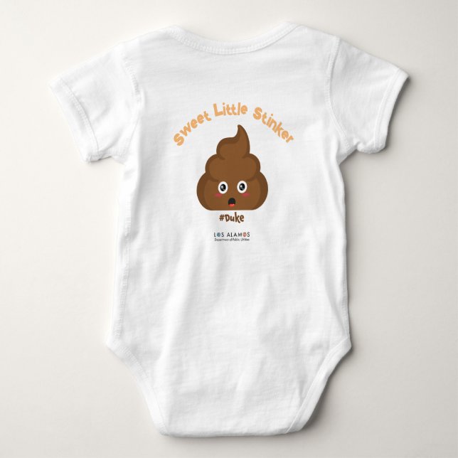 Söt Little Stinker Bodykostym T Shirt (Baksida)