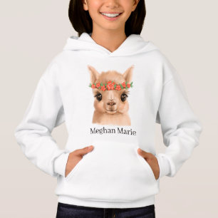 Söt llama älskare add namn t shirt