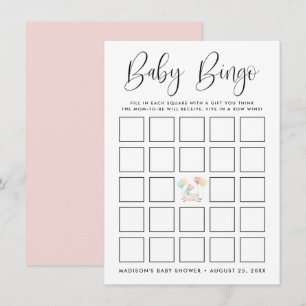 Söt Llama Baby Shower Bingo-kort
