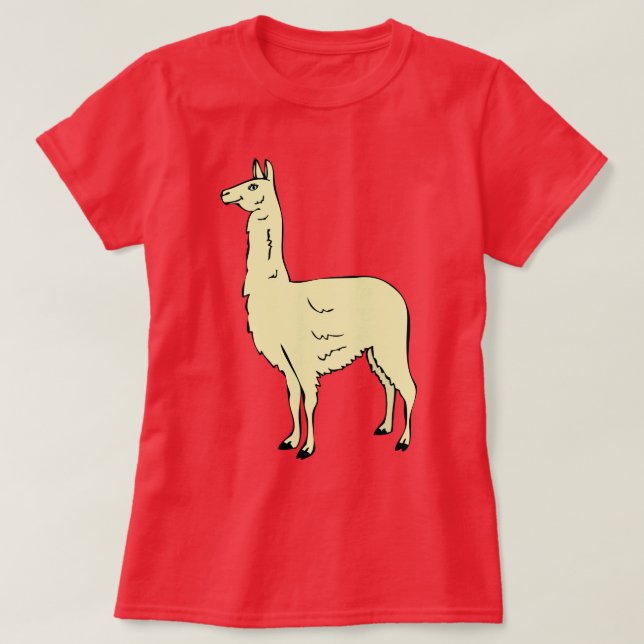 Söt Llama-design #1 T-shirt (Design framsida)