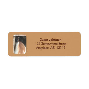 Söt Llama Farm Animal Address Label Returadress Etikett