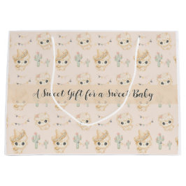 Söt Llama Fiesta Mönster Baby Shower Presentpresen