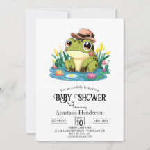 Söt Loely Frog Baby Shower