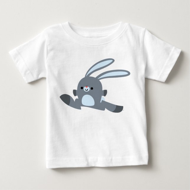 Söt Löptickad Kanin Baby T-Shirt (Framsida)