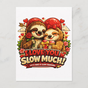 Söt Loung Valentinsdag Kärleksdesign, Jag älskar d Vykort