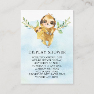 Söt Loungabarn Babyshower Presentationsdisplay Tilläggskort