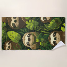Söt Loungjungel Mönster – Grön Blad Design