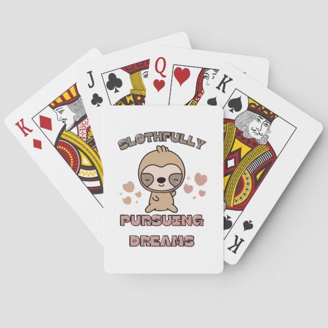 Söt Lugn Djurfynd Casinokort (Baksidan)