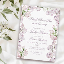 Söt luktärt blommig valv Baby brunch elegant laven