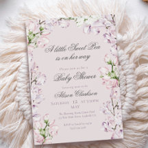 Söt luktärt blommig valv Baby brunch elegant laven