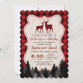 Söt Lumberjack Little Hunter Baby Shower Inbjudningar