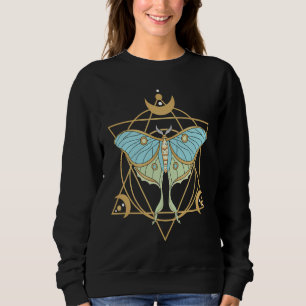 Söt Luna Moth Vacker Fjäril Insekt Tematisk T Shirt