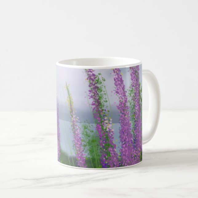 Söt Lupine Flowers by Sjö Kaffemugg (Framsida höger)