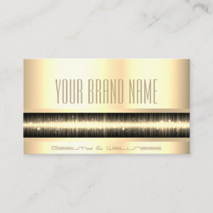 Söt Luxury Elegant Guld Glamor Photo Template Visitkort