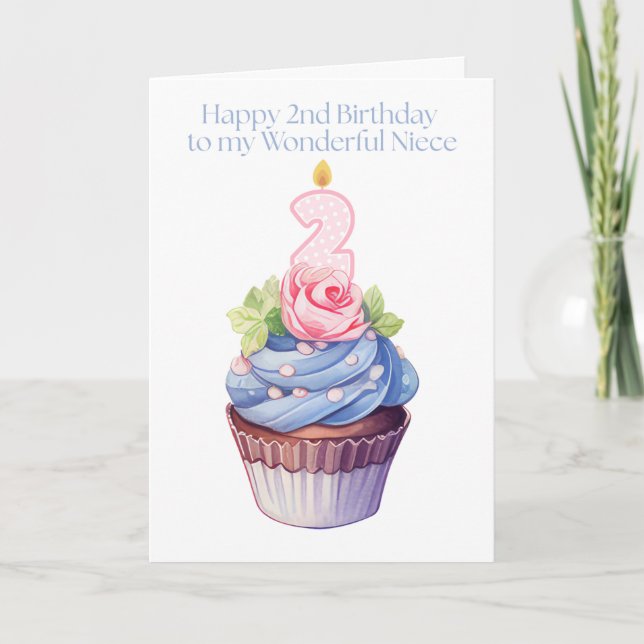 Söt Lycklig 2:a födelsedagen till min underbara sy Kort (Framsida)