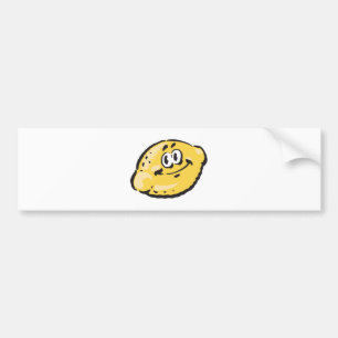 Söt lycklig lemon bildekal