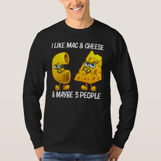 Söt Mac & Cheese För Män Kvinnor Macaroni Ost T Shirt (Framsida)