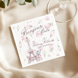 Söt Macaron Bonjour Bebe Paris Bebisens första fes Pappersservett