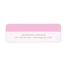 Söt Magenta - adressetikett för returadress Etikett