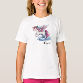 Söt Magisk Enhörning Tjej Födelsedagspresent T-Shi T Shirt