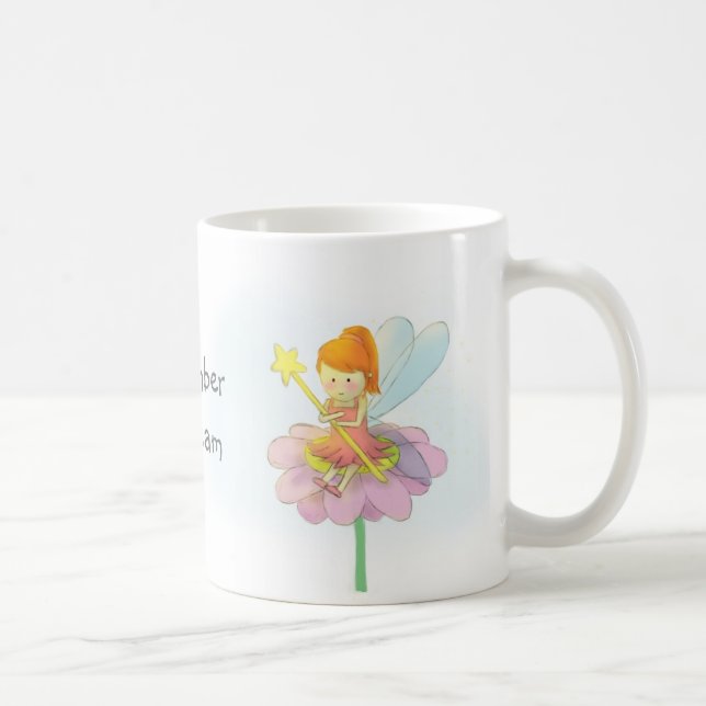 Söt Magisk Liten Älvflicka Kaffemugg (Höger)