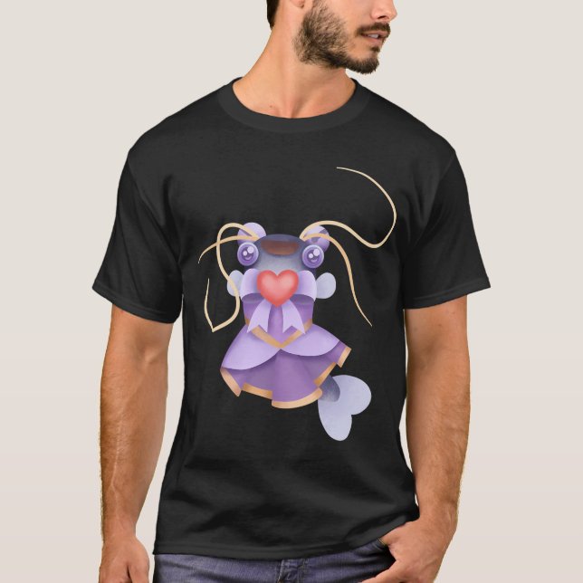 Söt Magisk Malfisk T Shirt (Framsida)