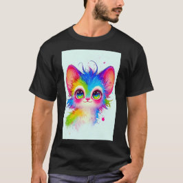 Söt magisk rave-katt japansk animekonst 01 t shirt