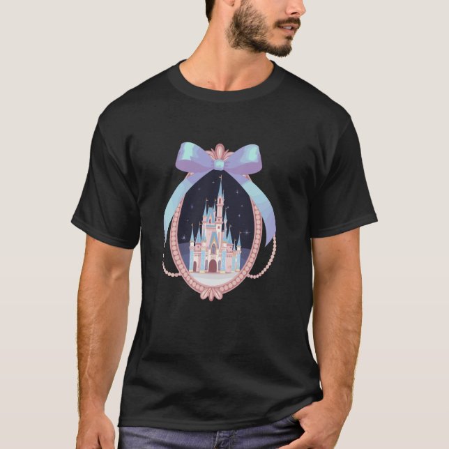 Söt Magisk Sagoslott Kostym Prinsessa T-shirt (Framsida)