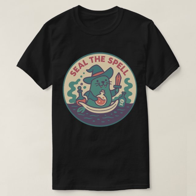 Söt magisk sigillpotion t shirt (Design framsida)