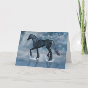 Söt magiskt födelsedagskort med Unicorn Kort