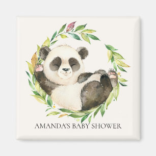Söt magnet för favör för Pandabjörnbaby showe