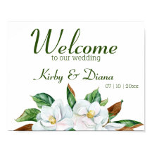 Söt Magnolia Bouquet Bröllop Välkommen